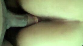 Thick girl with fat ass bouncing on black cock