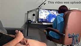 Risking it all to reveal my monster cock in subtitles.