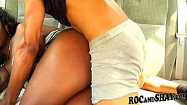 Ebony Housewife Rips Clothes For Car Fuck