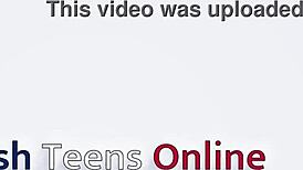 British 18 YEAR OLD in stockings GIVES a posh BLOWJOB and SWALLOWS cum for the FIRST TIME