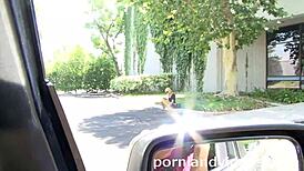 Young blonde Maya Hills rocks red panties for cash sex. She’s a total slut for hardcore action.