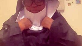 yo, hazelnut dressed as a nun for halloween, how wild is that?