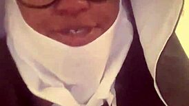 yo, hazelnut dressed as a nun for halloween, how wild is that?