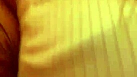 Married woman pulls panties aside in chemical toilet for blowjob after dick photo tease