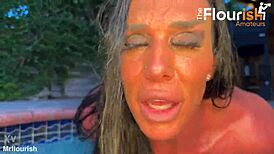 Aliyah Taylor and Massagebyblack Pool Anal Romp So Hot