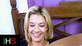 Beautiful blonde girl feels intense ecstasy during anal fuck with rimjob and cumshot