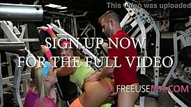 man, imagine freeusin’ babes at gym, so hot