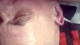 Old man licks pussy intensely