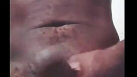 Yo, watch me jerk my big black cock live homemade!