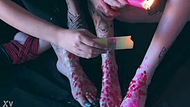 Redhead barefoot feet crave kinky tickling games