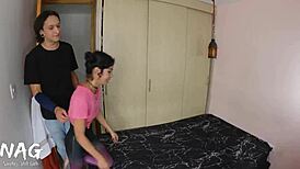 Cindy Luna learns hardcore cardio from gym trainer with rough anal pounding