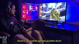 Wife competes with Spider-Man 2 in hardcore action! 😏