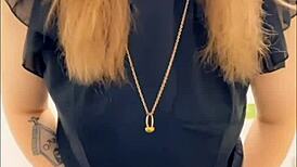 Lil Fun At Work Teasing Big Clit