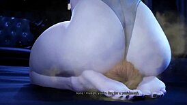 Gothic Witch Kuro Farts During Face Sitting and Cumshot Scene