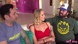 Marilyn Johnson Stuffed Hard in Airtight Double Penetration Group Bang