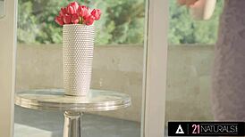 cute blonde lisi kitty rides big cock with tight asshole