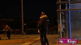 amanda luxor hunts for a young dude to fuck outdoors