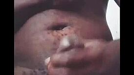 Yo, watch me jerk my big black cock live homemade!