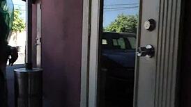 yo, this arab babe is slayin’ with a black rod at the gloryhole! 🔥