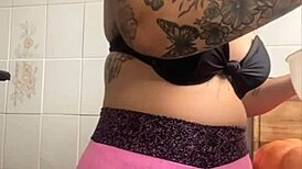 redhead bbw cums on bbc over n over again