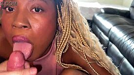 Kara Nate Shows Off Big Ebony Tits in Tight Action