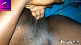 Ruzzyde Fingers Unwashed Pussy in Garage