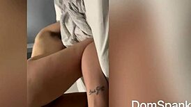 big ass latina girlfriend gets pussy and anal fucked in doggystyle