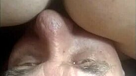 Old man licks pussy intensely