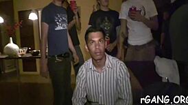 Yo, you seeing these guys gangbang cute chicks at the party?