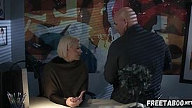 Hot Blonde Milf Poses During Real Photoshoot - Full Movie On Freetaboo Net