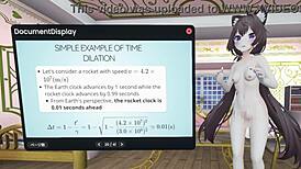 Naked VTuber Explains GPS Satellites in Wild 3D Lecture