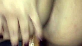 Young Latina Babe Masturbates With Dildo