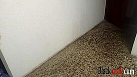 Naked Ebony Pornstar Moans During Intense Neighborly Banging