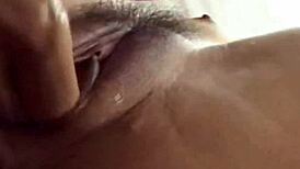 Uncensored Asian video hints at steamy creampie moments.