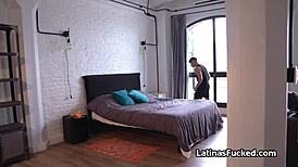 panty sniffer fucks juicy big latina tits