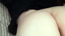 Hot chubby teen babe gets fingered doggystyle from behind in intense session