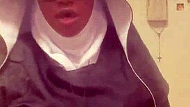 yo, hazelnut dressed as a nun for halloween, how wild is that?