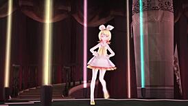 Blonde Kagamine Rin Moans in 3D Sex Dance