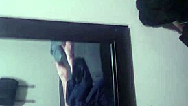 Amandgreg0326 filming steamy moments in the mirror