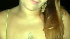 Naughty Redhead Sucks Husband's Cock At The Club