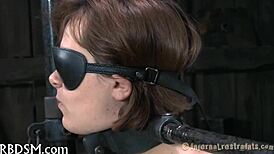 Bounded Villein Needs Hardcore Pleasuring in Femdom Scene