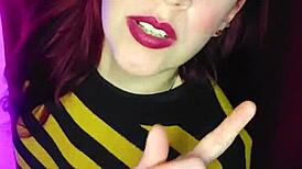 Your stepsister heats up over nudes and comes for anal roleplay