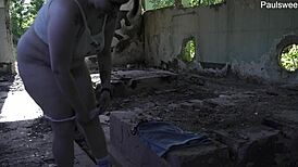 i’m loving dancing and pegging russian style outdoors