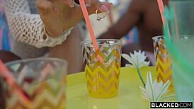 Blacked temptress Lia unleashes BBC threesome with coworkers!