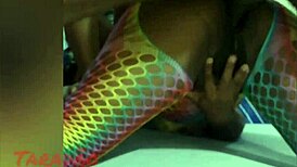 tempting latina ass draws a crowd for creamy action