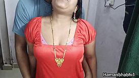 핫 인디안 아내가 데바르와 치팅하며 큰 엉덩이 튀겨, 찢어지는 기분
