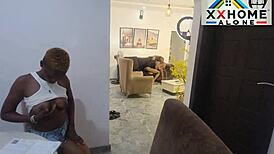 perverted family explores emotions in ffm threesome with bent over ass sucking and riding monster cock