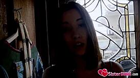 Punish Bratty Stepmom Aria Lee for Late Arrival