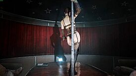 big ass babe rips clothes while dancing