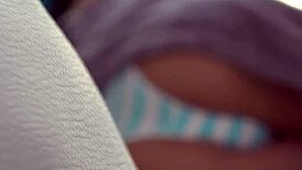 stepsister caught him sneaking a peek while she showered